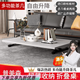 普美森升降茶幾餐桌兩用一體式小戶型長(zhǎng)方形茶幾家用多功能可移動(dòng)沙發(fā)桌 【歐松生態(tài)】90*60 夢(mèng)幻棕