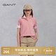 GANT/甘特【100%棉】夏季女士馬卡龍色運動休閑透氣短袖POLO衫 614粉色 M