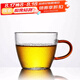 唐豐（TANGFENG） 加厚耐熱玻璃杯品茗杯功夫茶具帶把水杯小茶杯子TF4250 錘紋紅把單杯