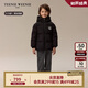 Teenie Weenie Kids小熊童裝24冬新男女童三防鵝絨連帽長款羽絨服 黑色 150cm