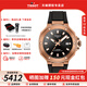 天梭（TISSOT）【七夕節(jié)禮物】競速系列80機械機芯男表瑞士手表摩托車運動送男友 黑金盤橡膠帶T141.807.37.051.00