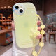 穹燃適用蘋果16promax手機殼ins風糖果純色暈染iPhone16pro新款高級鐳射鏡頭全包防摔套15高級感網(wǎng)紅女 【漸變暈染黃】帶掛繩鐳射鏡頭 iPhone 15 Pro