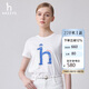 哈吉斯（HAZZYS）女裝 春季女士大狗圖案圓領T恤衫女ASTSE0BBE52