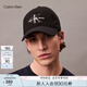 Calvin KleinJeans【明星同款】25春夏男女情侶ck刺繡純棉棒球帽禮物4G5004G UB1-太空黑 均碼