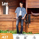Lee25春夏新品726標(biāo)準(zhǔn)中腰直筒深藍(lán)色男輕薄牛仔褲涼涼褲 深藍(lán)色 30 