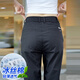 維啟安休閑褲男夏季薄款冰絲棉透氣速干九分褲子男寬松直筒百搭舒適男款 BY805黑色 31 【120-130斤】