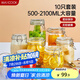 美廚（maxcook）玻璃密封罐 儲物瓶泡酒瓶泡臘八蒜 玻璃瓶子密封罐10件套 MCX1284