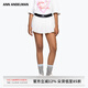 ANN ANDELMAN【明星同款】官方直營純色設(shè)計(jì)感a字短裙半身裙松緊腰百褶裙女夏 白色 S