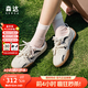 森達(dá)（SENDA）王楚然同款月牙鞋德訓(xùn)鞋女2025春季新款商場(chǎng)同款休閑板鞋4NR26AM5 米色 38