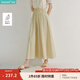 茵曼（INMAN）【商場同款】萊賽爾寬松闊腿褲2025夏季女裝新款慵懶百搭褲子 杏色 M