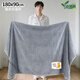 日本品牌高端輕奢7A抗菌純棉2米特大超大號浴巾男士比速干成人 特大尺寸90x180cm-灰色