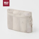 MUJI再生聚酯纖維 立體網(wǎng)眼袋 米色 約27x21x5cm 