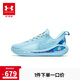 安德瑪（Under Armour）【庫(kù)里12】?jī)和湍ネ笟饣@球鞋男女童耐磨籃球鞋3028501 藍(lán)色 38