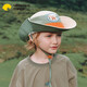 lemonkid兒童防曬帽女童防紫外線(xiàn)寶寶登山帽男童遮陽(yáng)帽 新月沃土咖 52