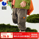 迷你巴拉男女童褲子2025春秋新品寶寶戶外工裝風(fēng)衛(wèi)褲直筒褲