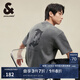 杰克·瓊斯（JACK&JONES）男裝復(fù)古簡(jiǎn)約舒適基礎(chǔ)百搭哥特字母飛鳥(niǎo)寬松圓領(lǐng)短袖T恤男 石雕灰E05 L (180)
