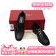 菲拉格慕（Ferragamo）商務休閑男士軟面皮鞋 GANCIO扣飾牛皮莫卡辛鞋 時尚大牌高檔男鞋  黑色 029392 0642848  40 碼（品牌6碼）