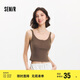 森馬（Semir）背心女短款顯瘦小個子夏季2025簡約風(fēng)亨利領(lǐng)緊身吊帶109325102003