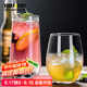 MUMUmojito莫吉托雞尾酒杯高級感調(diào)酒果汁杯ins風(fēng)家用冷飲玻璃水杯 大號/矮胖款莫吉托杯【各1只】