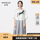 幻走（MOVEUP）MOVEUP幻走2024夏季新品yangyang系列趣味不對(duì)稱設(shè)計(jì)針織連衣裙 米白 XS