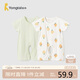 童泰（TONGTAI）嬰兒短袖連體衣夏季純棉寶寶衣服兒童家居服內衣2件裝 綠色80cm
