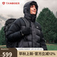 坦博爾羽絨服男短款連帽運動戶外保暖外套厚530337D 山林迷蹤灰 180 