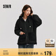 森馬（Semir）森馬外套女仿羊羔毛搖粒絨雙面穿連帽重磅夾克24新款109724108002