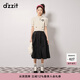 DZZIT【爆款補(bǔ)單】明星同款地素半身裙春秋新款法式復(fù)古宮廷女傘裙 黑色 S