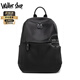 Walker Shop【品牌精選】男士雙肩包男通勤電腦包書包尼龍布大容量背包雙肩包 黑色小號【次日達(dá)/京倉發(fā)貨】