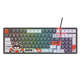 達爾優(yōu) ck100pro紅外軸機械鍵盤(pán)網(wǎng)咖電競可插拔青軸光軸cf游戲防水鍵盤(pán) CK100Pro暴怒熊鍵盤(pán)段落軸 有線(xiàn)