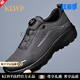 KLWP品牌輕奢男鞋2025春夏季新品旋轉(zhuǎn)扣休閑鞋男士戶外休閑軟底跑步鞋 炭灰色 【男鞋】 38 (240mm)