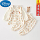 迪士尼（Disney）嬰兒衣服春春秋款兩件套分體套裝女寶寶秋衣秋褲外出服6到12個月 橙紅色 90 建議25到30斤左右