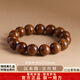 普陀山金絲檀木手串男士檀木佛珠手串文玩檀香手鏈金絲楠木手串 【沉水級】金絲檀素圈15mm