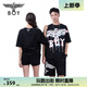 BOY LONDON【朋克涂鴉】情侶款老鷹朋克涂鴉寬松潮流T恤N01902 黑色 XS