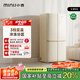 小吉（MINIJ）[國家補(bǔ)貼20%]512L雙變頻風(fēng)冷無霜一級(jí)能效十字對(duì)開門客廳奶油風(fēng)復(fù)古冰箱四門BCD-JS512WB
