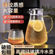 GIOIO茶壺玻璃耐高溫家用客廳果汁果茶超大容量冷水壺高顏值防爆涼水壺 貴妃壺 2000ml