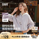 森馬外套女短款寬松純色夾克2025春秋復(fù)古休閑棒球領(lǐng)109125108005