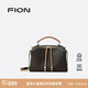 菲安妮（FION）包包女復(fù)古經(jīng)典單肩印花雙拉鏈枕頭包斜挎波士頓包七夕情人節(jié)禮物