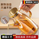 WCZ德國高端玻璃油壺廚房家用流暢倒油油瓶醬油醋調(diào)料瓶裝油的容器 琥鉑色1000ml 高硼硅耐熱玻璃