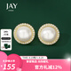 Jay 新款仿珍珠耳夾無耳洞女設(shè)計夾耳式耳環(huán)七夕情人節(jié)禮物送女友