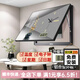 守?zé)羧巳f年歷電表箱裝飾畫帶鐘表免打孔配電箱遮擋箱現(xiàn)代簡約電子鐘掛畫 福祿吉祥 50*40（可蓋40x30）鐘表+日歷