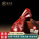 原木匠小葉紫檀手把件 手工紅木把玩葫蘆擺件 原木雕刻文玩 羅漢錢袋