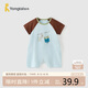 童泰（TONGTAI）嬰兒連體衣夏季薄款純棉衣服寶寶外出哈衣爬服百搭童裝栗殼80cm