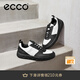 愛步（ECCO）板鞋男 百搭厚底拼接休閑鞋牛皮防水運(yùn)動(dòng)鞋男 街頭720 520814 黑色/白色52081450669 42