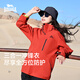 龍獅戴爾戶(hù)外沖鋒衣女三合一新款外套 抓絨內膽三合一朱雀紅 L