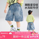 ASK JUNIOR兒童褲子25夏季中大童牛仔短褲青少年五分褲中褲男童直筒褲