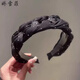 嬌雪菲歐根紗滿天星碎鉆輕奢發(fā)箍  女頭箍氣質(zhì)洗臉發(fā)卡七夕情人節(jié)禮物