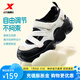 特步（XTEP）爪爪鞋瑪麗珍休閑鞋女25年夏季新款時(shí)尚百搭潮流運(yùn)動(dòng)透氣舒適女鞋 帆白/黑 38