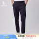 哈吉斯（HAZZYS）男裝 夏款男士褲子輕薄商務(wù)通勤休閑褲男ATDZP0BBP31 深藏青色DN 33 （175/80A）