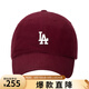 美職棒（MLB）旗艦官方男女帽子春夏軟頂運(yùn)動(dòng)棒球帽休閑遮陽(yáng)帽鴨舌帽七夕節(jié)禮物 洛杉磯道奇隊(duì)/酒紅色/77 均碼 F